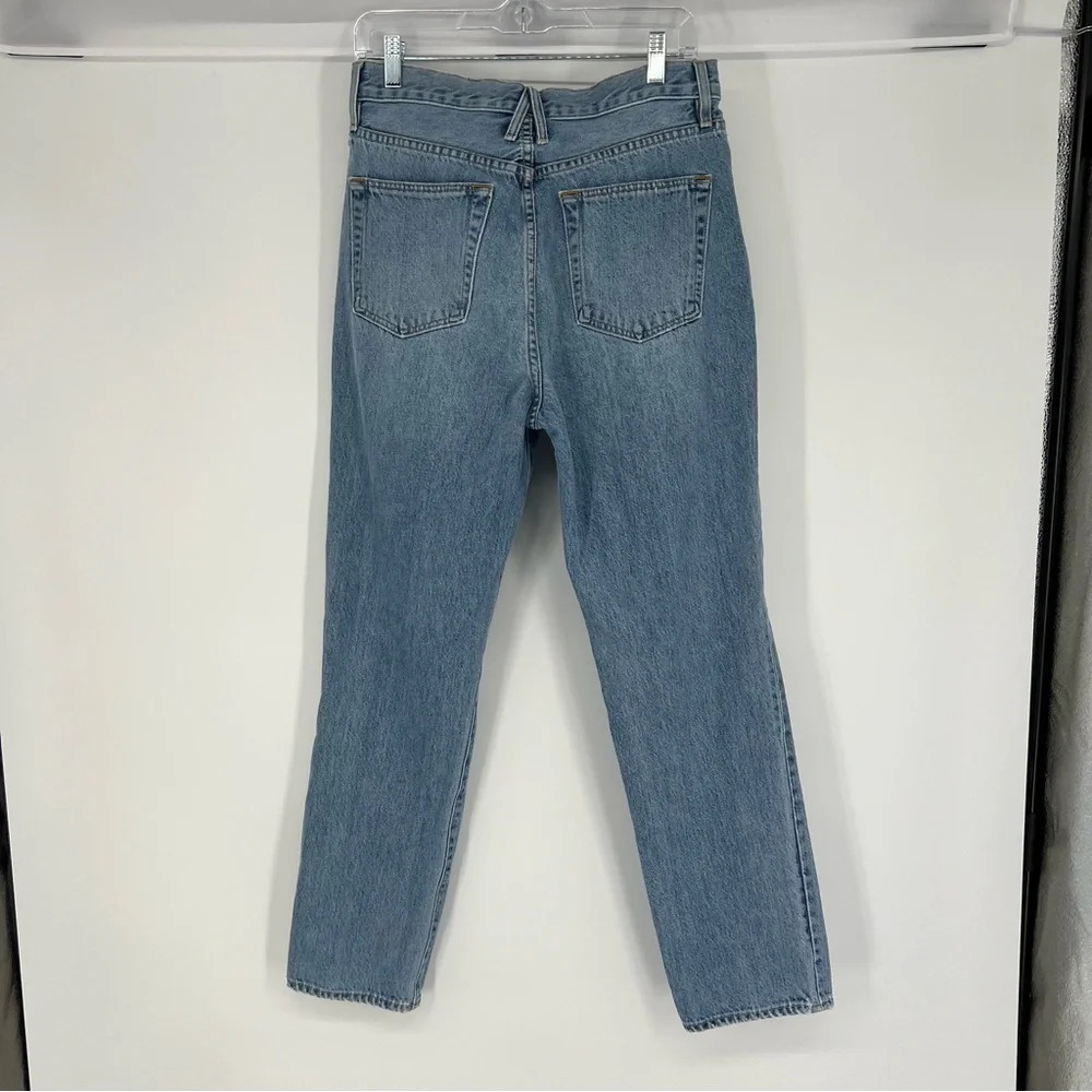 SLVRLAKE Sierra Blue Distressed Designer Classic Denim Jeans in Valley of Fire - Picture 7 of 10